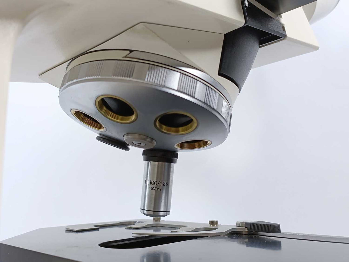 ZEISS 451887 Axioplan Microscope w/ Carl Zeiss HI 100x/1.25