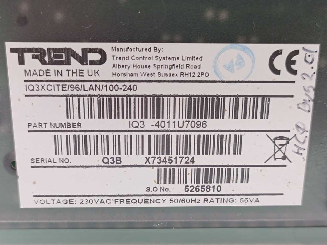 TREND IQ3XCITE/96/LAN/100-240 96 Point Controller