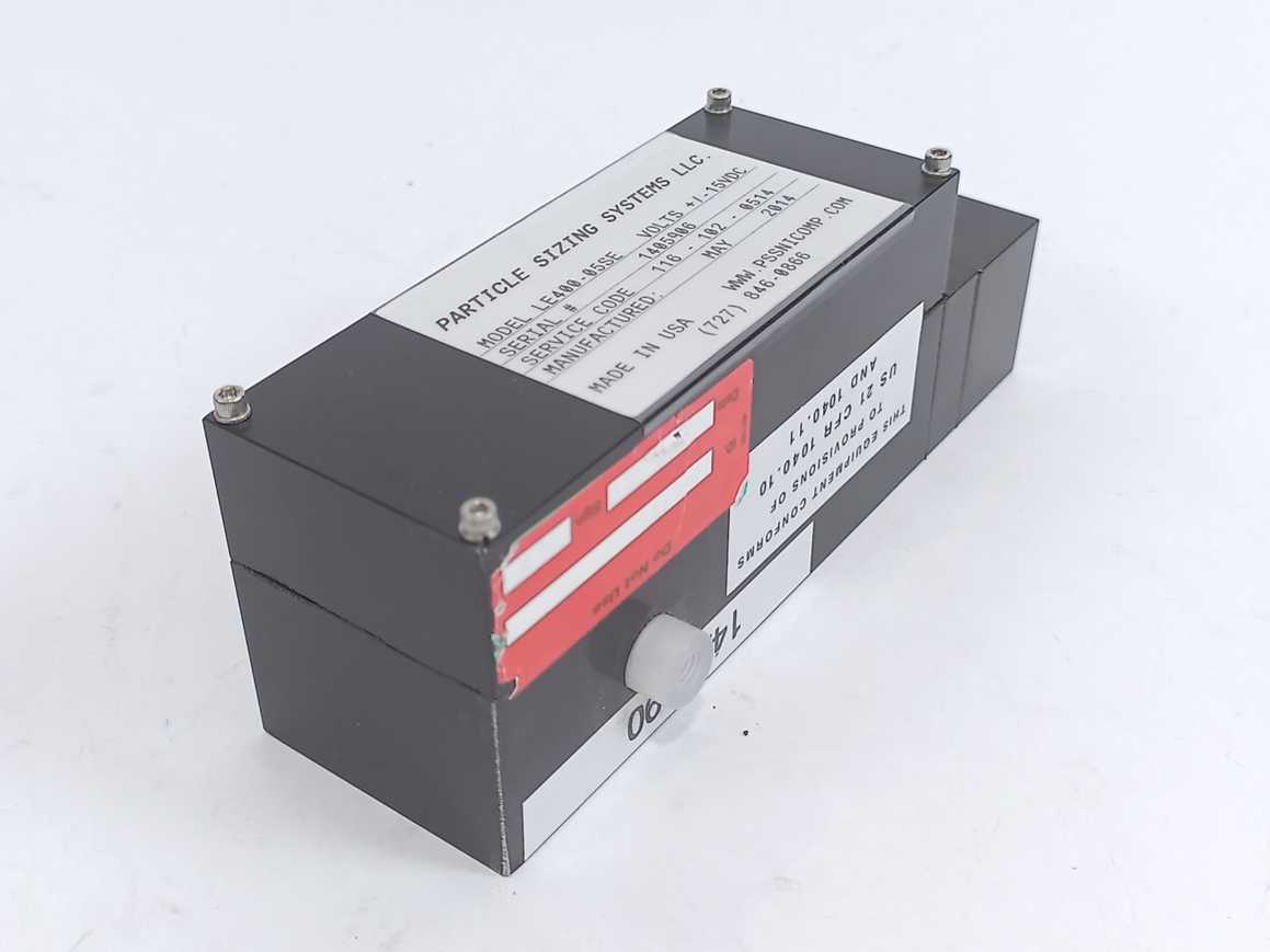 Particle Sizing Systems LLC. LE400-05SE Particle measurement Sensor