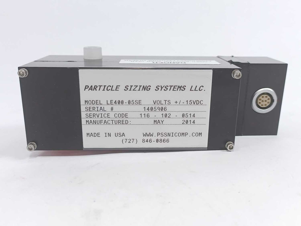 Particle Sizing Systems LLC. LE400-05SE Particle measurement Sensor