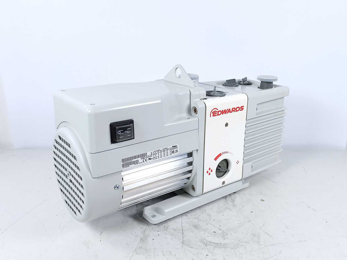 Edwards A65401906 RV8 Dual Stage Rotary Vane Vacuum Pump, 115V 1PH 50/60Hz