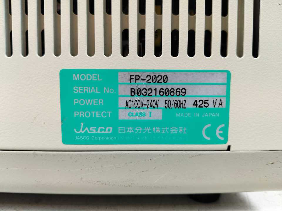 Jasco FP-2020 FP-2020 Fluorescence Spectrophotometer