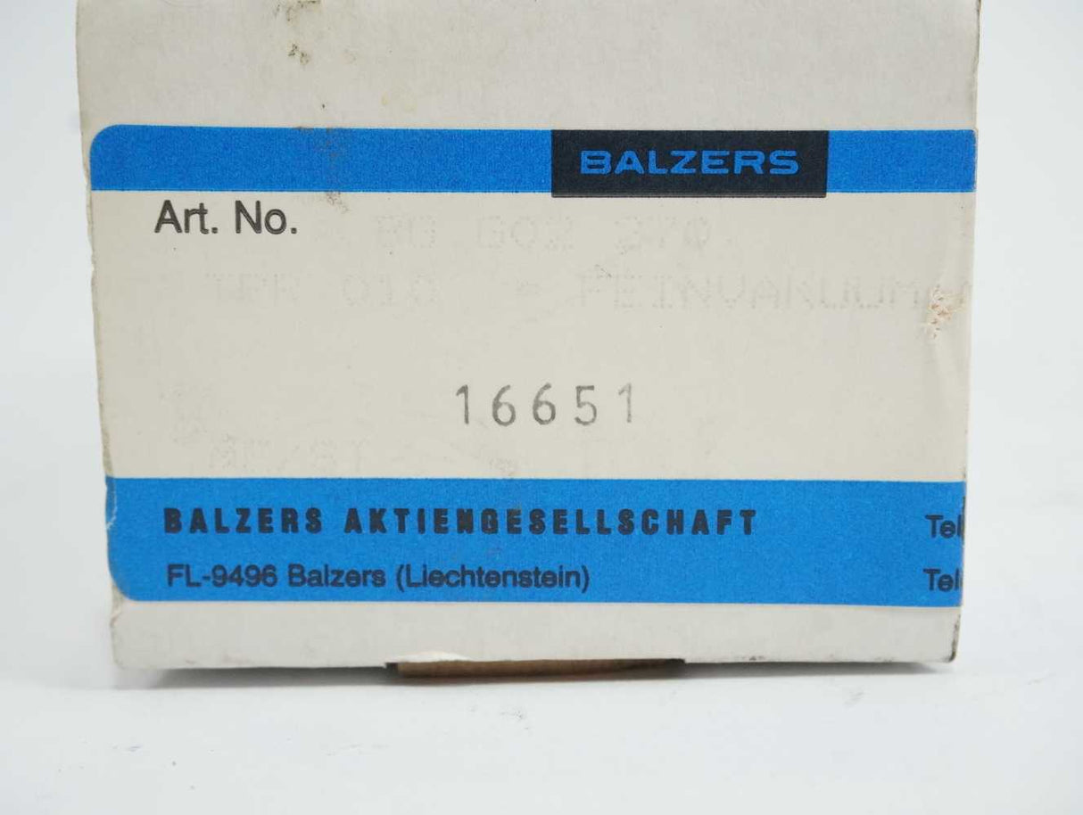 Balzers TPR 010 Vacuum Pressure Sensor BGG02270