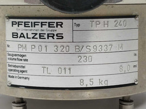 Pfeiffer Balzers TPH 240 PM P01 320 B/S9337 M Pump