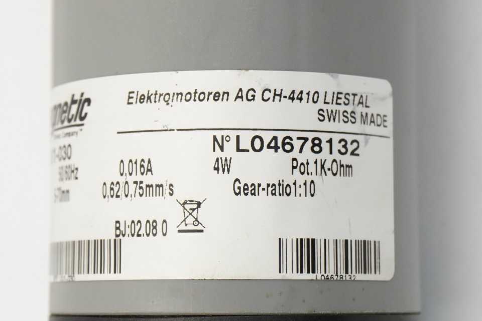 Magnetic Elektromotoren AG SEY 10/1-030 SEY 10/1-030 Linear Actuator