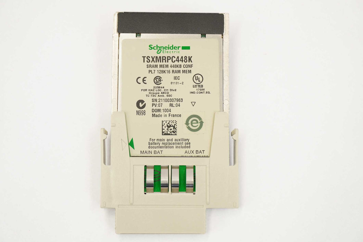 Schneider Electric TSXP572634M Unity Processor with TSXMRPP384K Memory Card