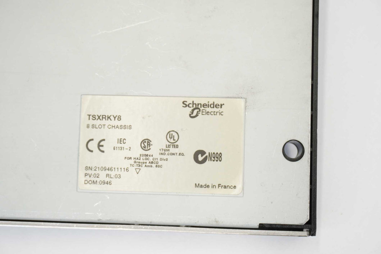 Schneider Electric TSXRKY8 8-slot Non-Extendable Backplane / Chassis