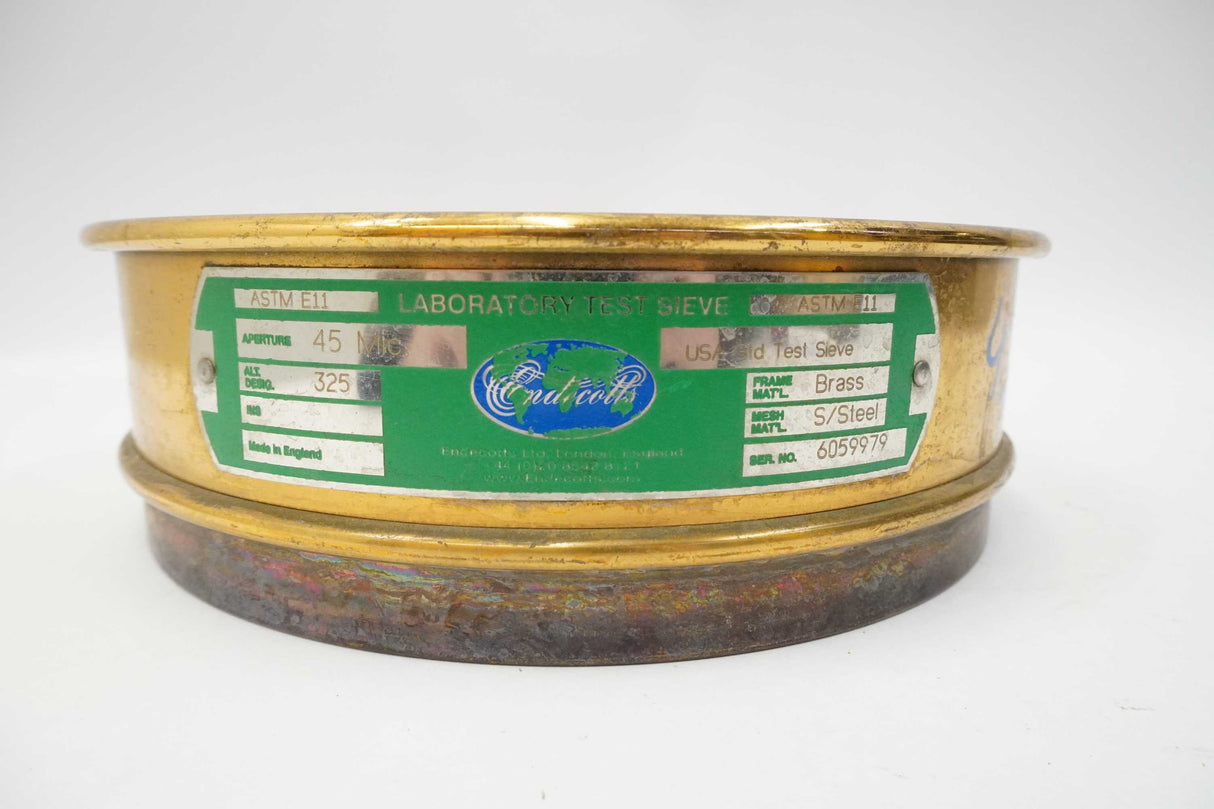 Endecotts ASTM E11 Laboratory Test Sieve ASTM E11 Brass Frame