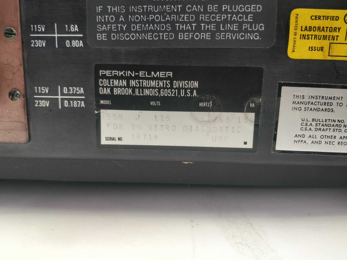 Perkin-Elmer 55B Spectrophotometer