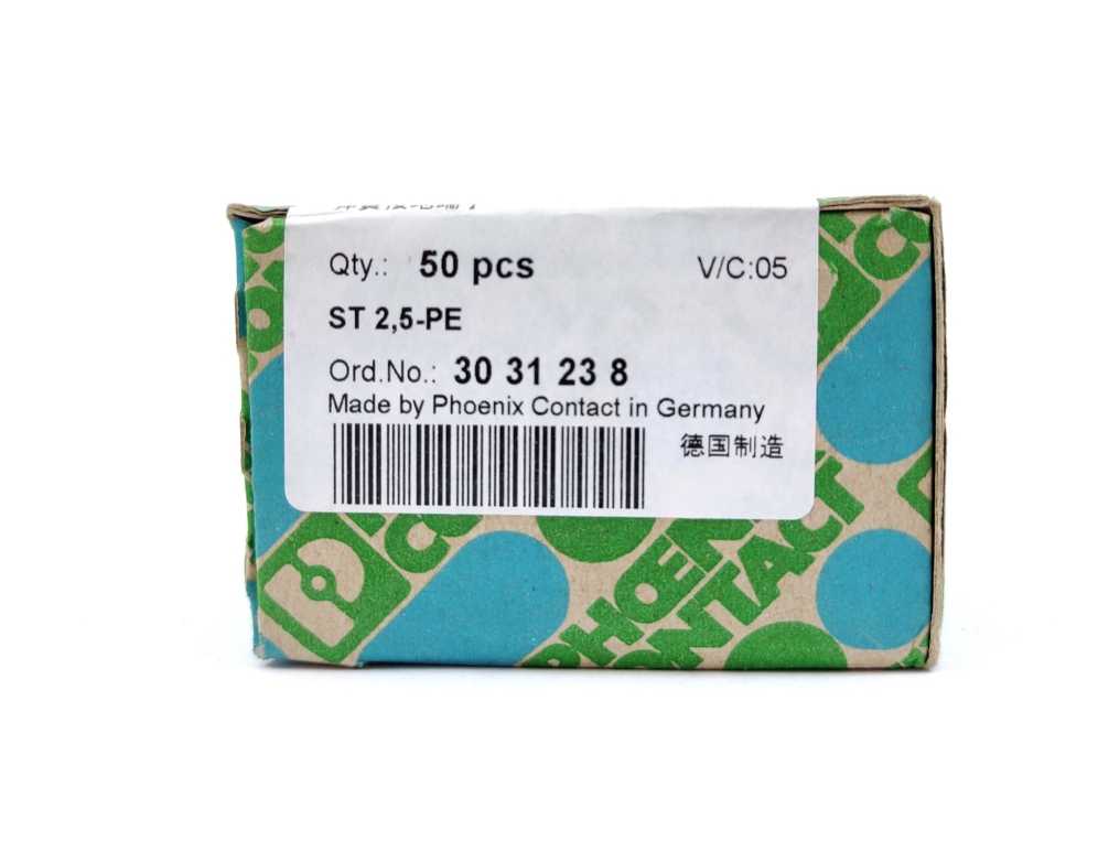 Phoenix Contact 3031238 ST 2,5-PE Spring-cage Protective 50 Pcs,
