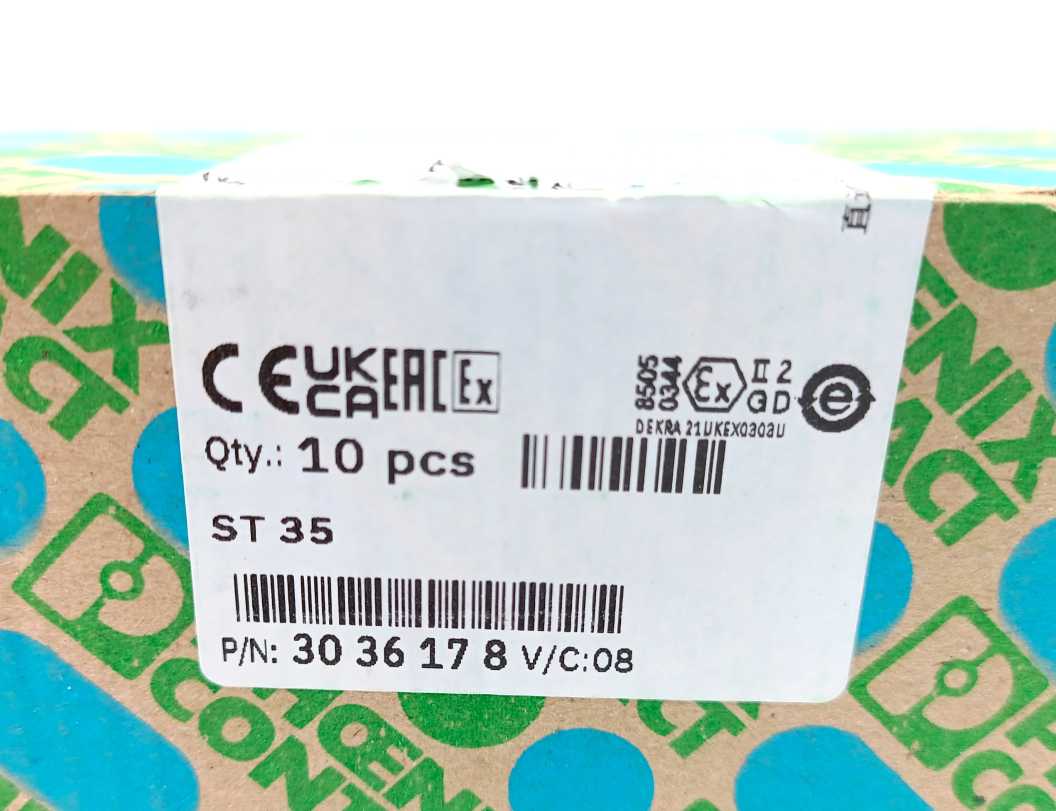 Phoenix Contact 3036178 ST 35 Feed-through terminal block, 10 pcs
