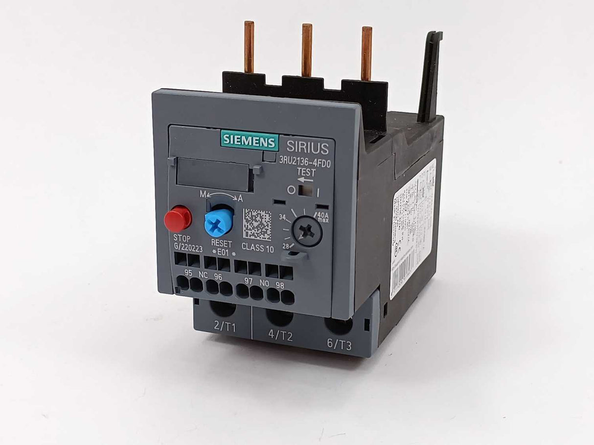 Siemens 3RU2136-4FD0 Overload Relay 28-40A