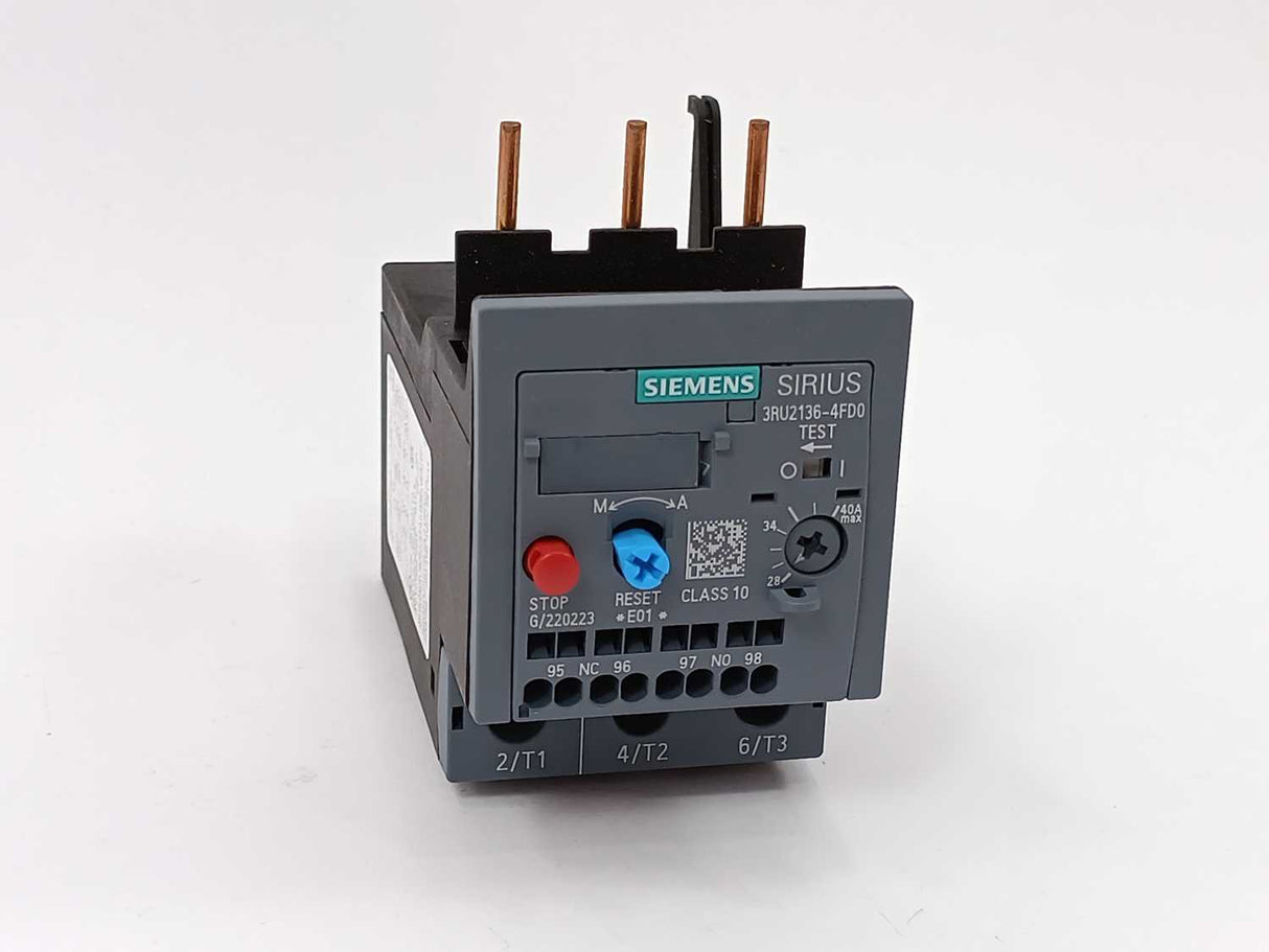 Siemens 3RU2136-4FD0 Overload Relay 28-40A