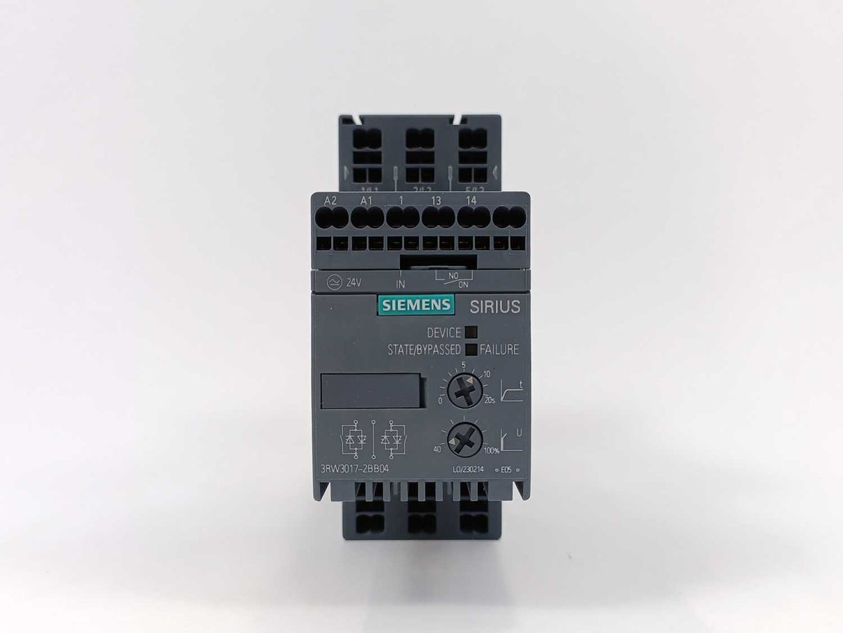 Siemens 3RW3017-2BB04 SIRIUS soft starter S00 12.5 A, 5.5 kW/400 V
