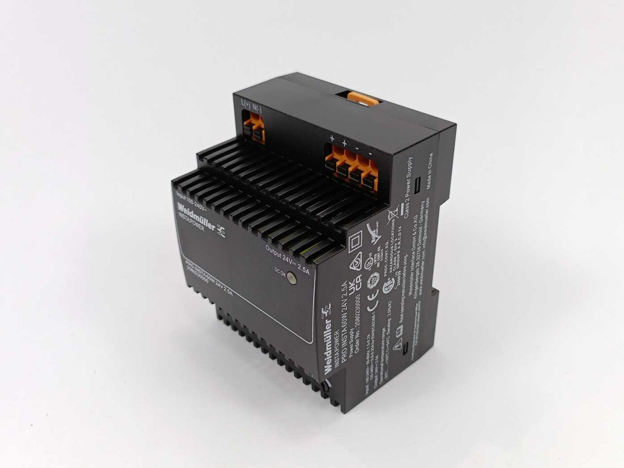 Weidmüller 2580230000 PRO INSTA 60W 24V 2.5A Power Supply