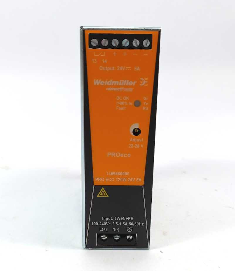 WEIDMULLER 1469480000 Power Supply PRO ECO 120W 24V 5A