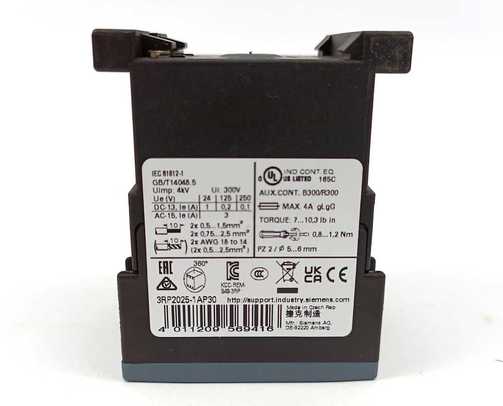 Siemens 3RP2025-1AP30 Timing Relay