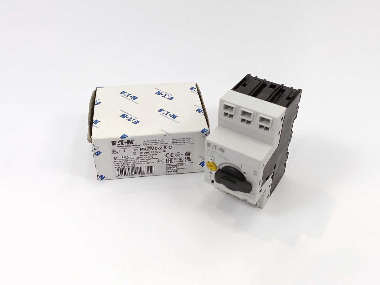 Eaton XTPRC2P5BC1 PKZM0-2,5-C Motor Protection Circuit Breaker 1.6-2.5A