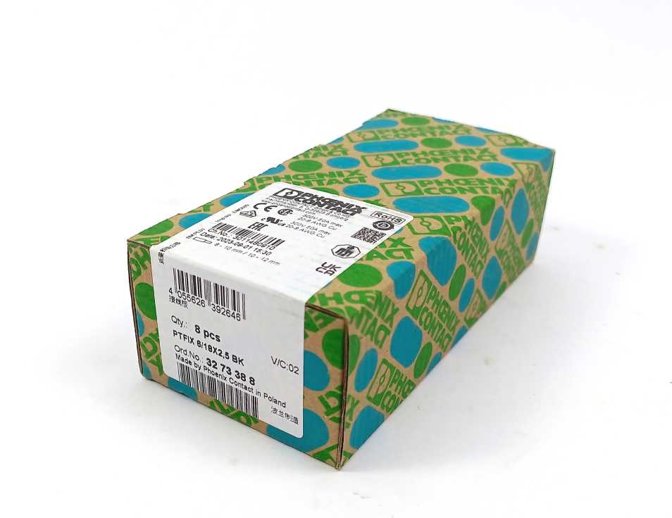 Phoenix Contact 3273388 PTFIX 6/18X2,5 BK - Distribution block. Batch of 8 pcs.