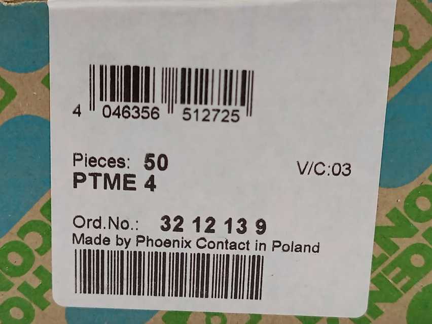 Phoenix Contact 3212139 PTME 4 Test Disconnect Terminal Block. Batch of 49 pcs.