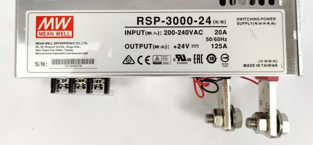 Mean Well RSP-3000-24 3000W Power Supply with Single Output