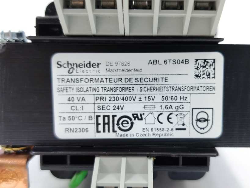 Schneider Electric ABL6TS04B Phaseo ABL6 Safety Transformer