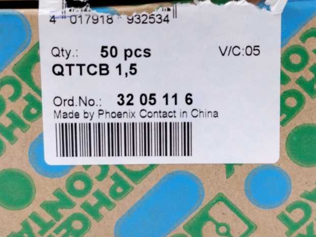 Phoenix Contact 3205116 QTTCB 1,5 Double-level terminal block x50pcs