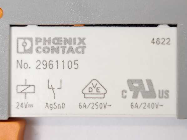 Phoenix Contact 2961105 REL-MR- 24DC/21 Single relay w/ 2966058 Base x10