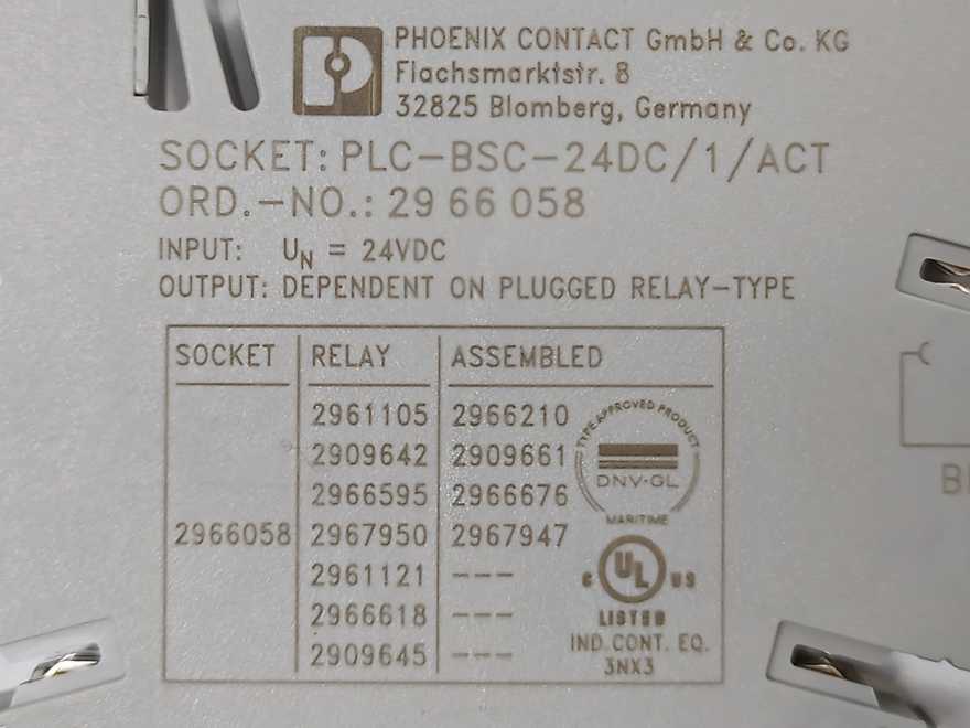 Phoenix Contact 2961105 REL-MR- 24DC/21 Single relay w/ 2966058 Base x10