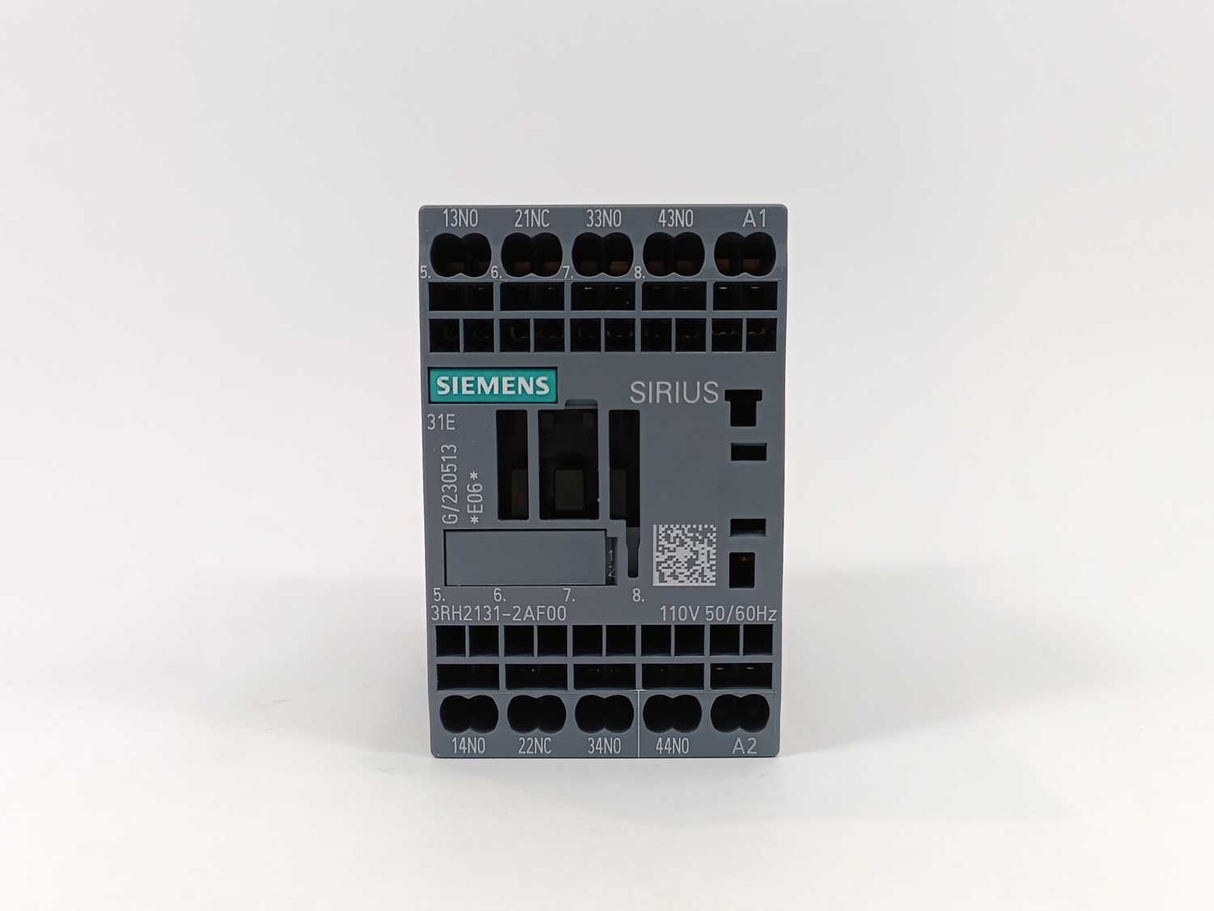 Siemens 3RH2131-2AF00 Contactor Relay 3 NO + 1 NC, 110 VAC