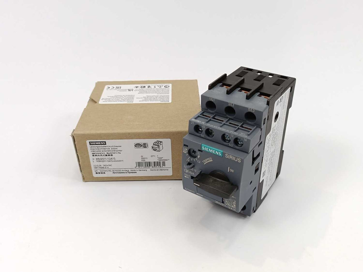 Siemens 3RV2011-1DA15 SIRIUS Circuit Breaker
