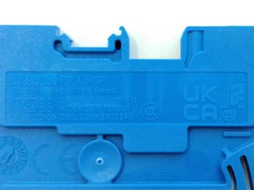 Phoenix Contact 3208126 PT 1,5/S BU Feed-through terminal block x 50pcs