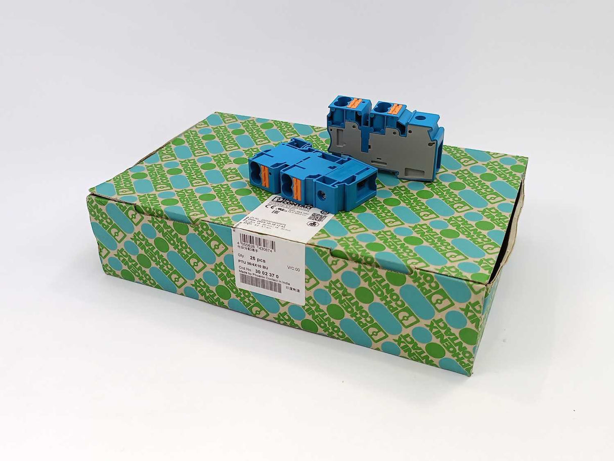 Phoenix Contact 3002370 PTU 35/4X10 BU Potential collective terminal x25pcs