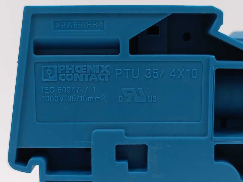 Phoenix Contact 3002370 PTU 35/4X10 BU Potential collective terminal x25pcs