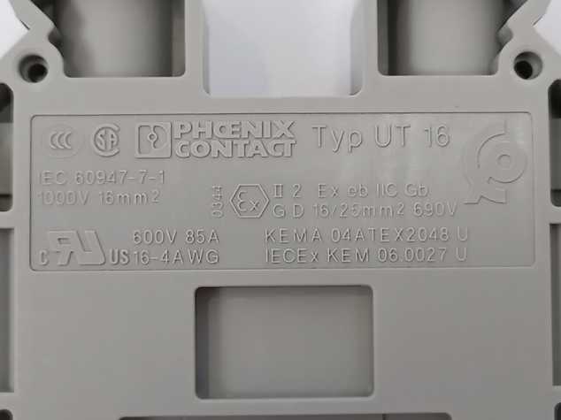 Phoenix Contact 3044199 UT 16 Feed-through terminal block x50pcs