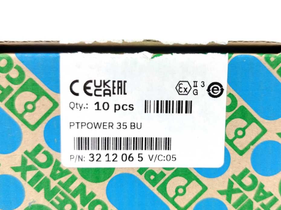 Phoenix Contact 3212065 PTPOWER 35 BU High-current terminal block x10pcs