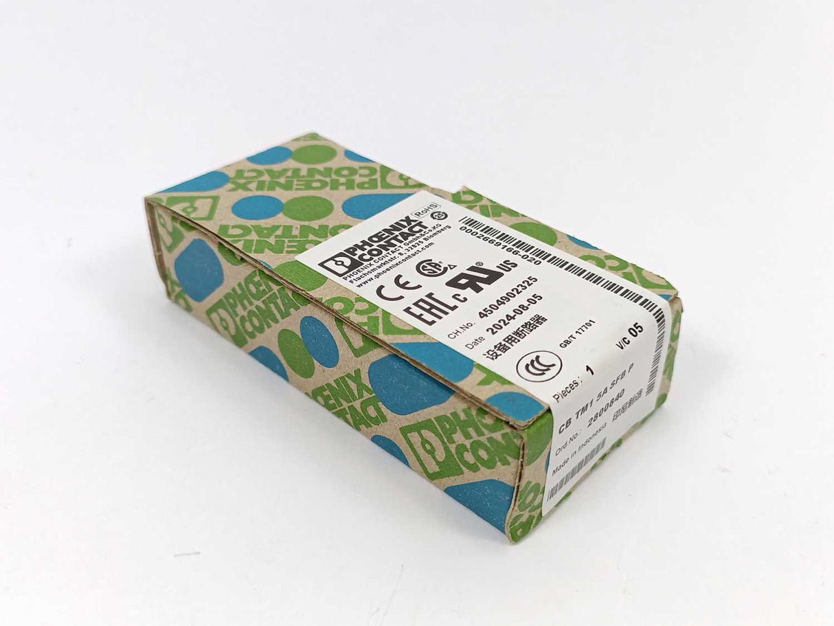 Phoenix Contact 2800840 CB TM1 5A SFB P Thermal-magnetic device circuit breaker