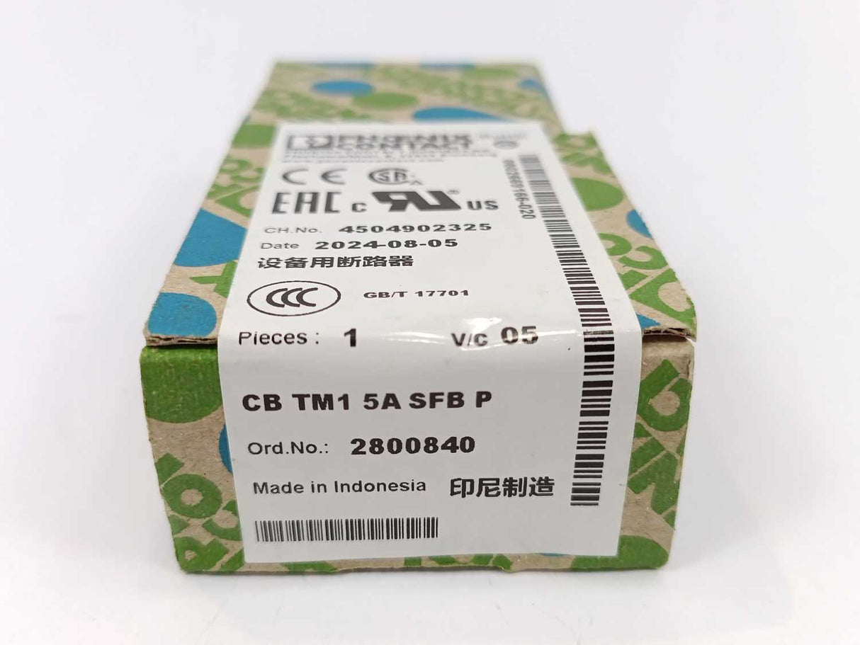 Phoenix Contact 2800840 CB TM1 5A SFB P Thermal-magnetic device circuit breaker