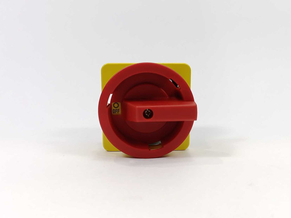 Schrack IN 8E2 337 Emergency-Stop Main Switch 3-pole 4 hole mounting 63A 22kW