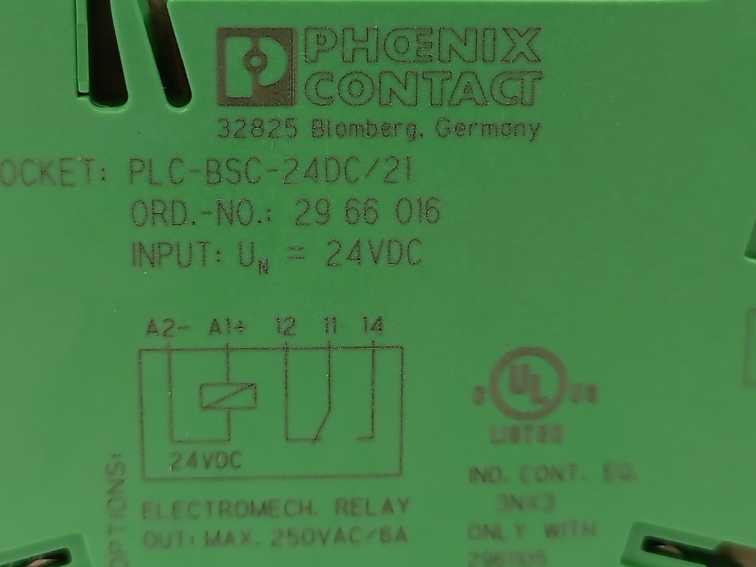 Phoenix Contact 2966016 Relay Module PLC-BSC-24DC/21 10 Pcs.