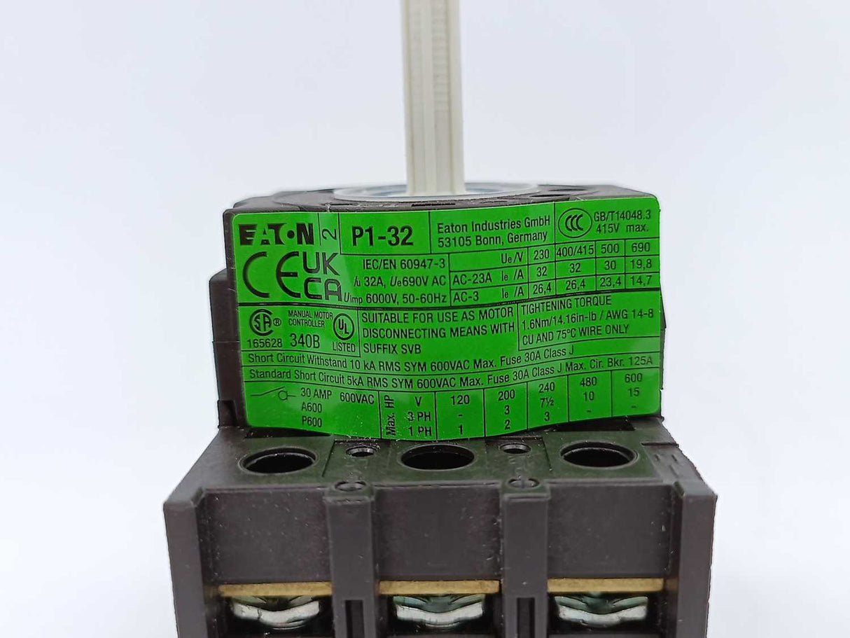 Eaton P1-32/EA/SVB Rotary disconnect switch 32A