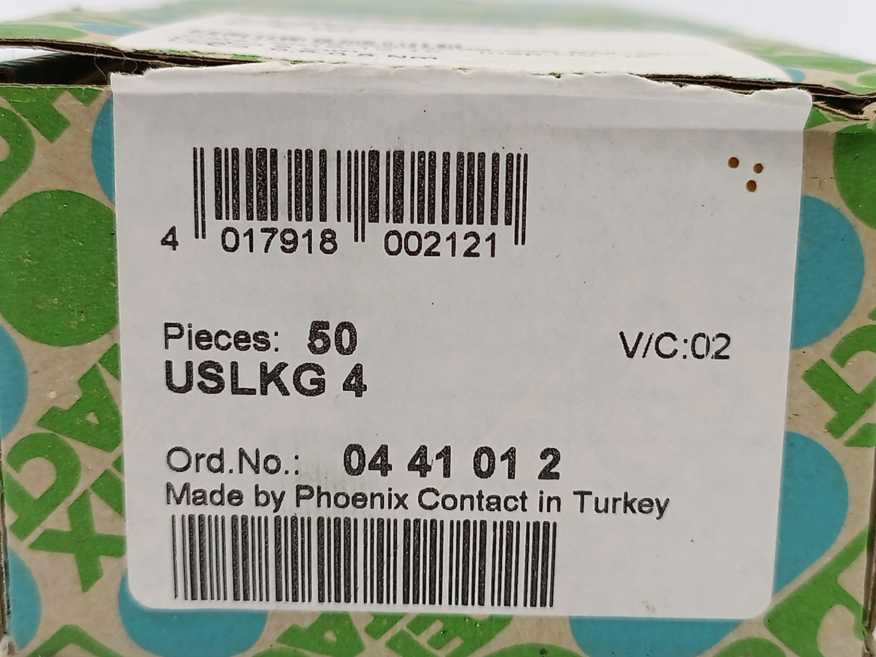 Phoenix Contact 0441012 Protective conductor terminal block USLKG 4 50 Pcs.