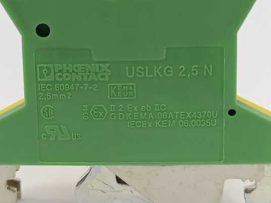 Phoenix Contact 0441119 Protective conductor terminal block USLKG 2,5N 50 pcs.
