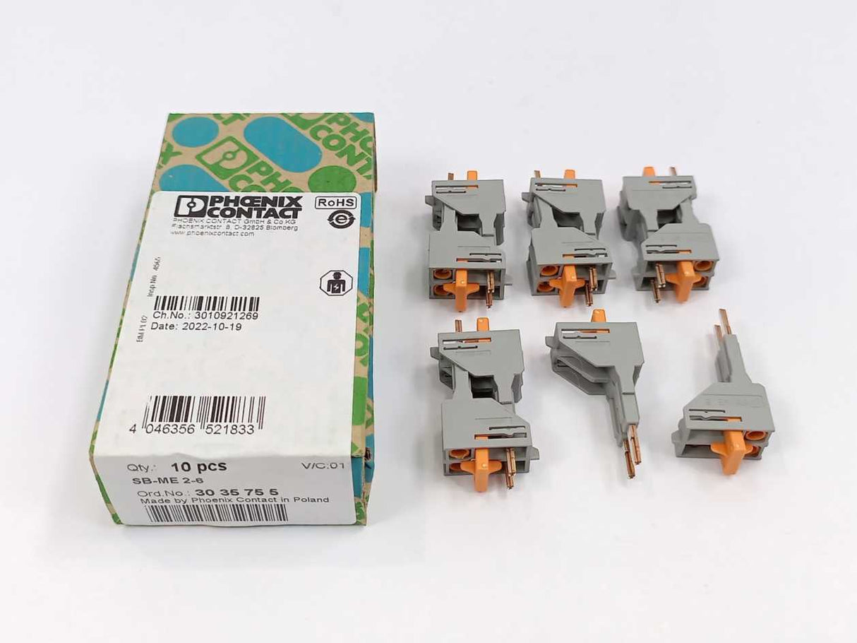 Phoenix Contact 3035755 SB-ME 2-6 - Bridge bar, Box of 10pcs