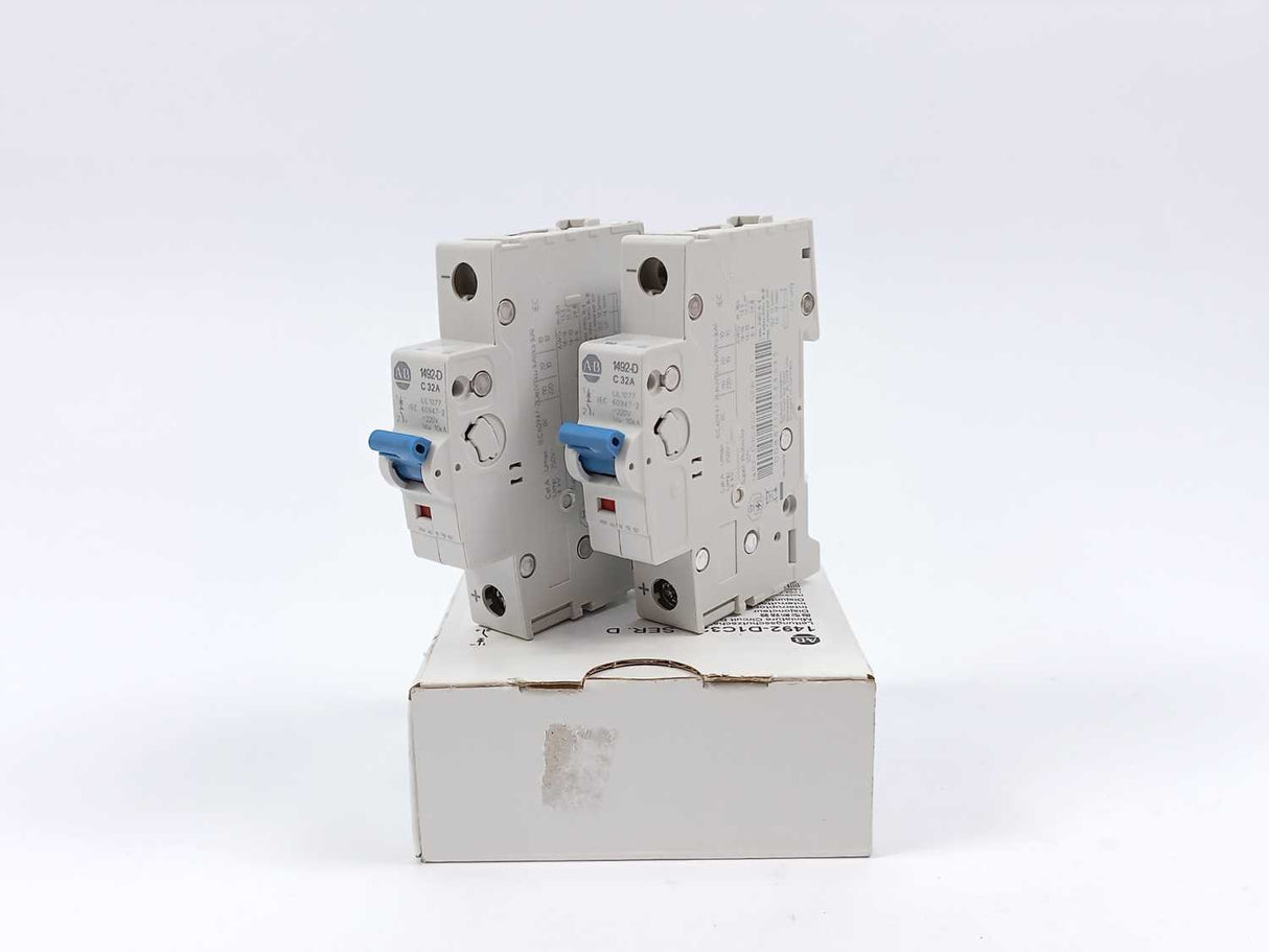 AB 1492-D1C320 Miniature Circuit Breaker Ser D 2pcs