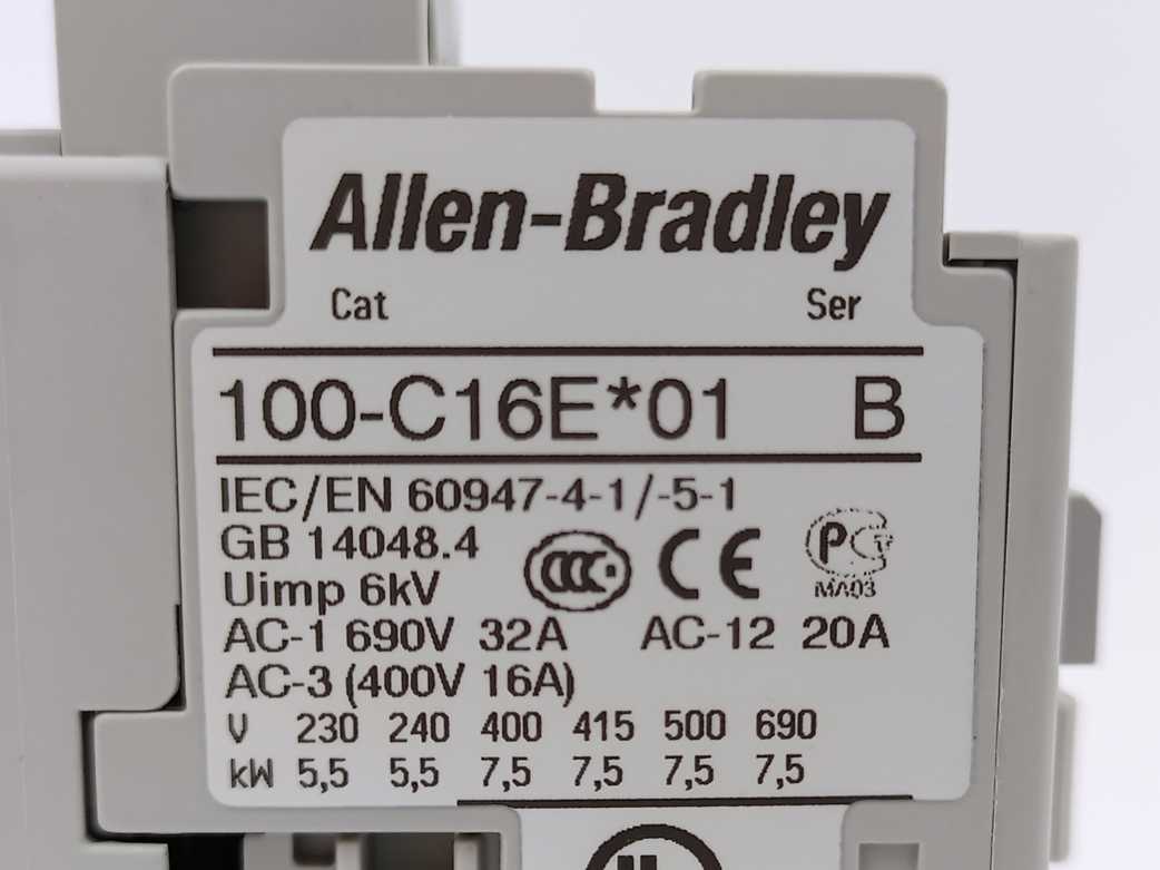 AB 100-C16EJ01 Contactor 24V DC Ser B