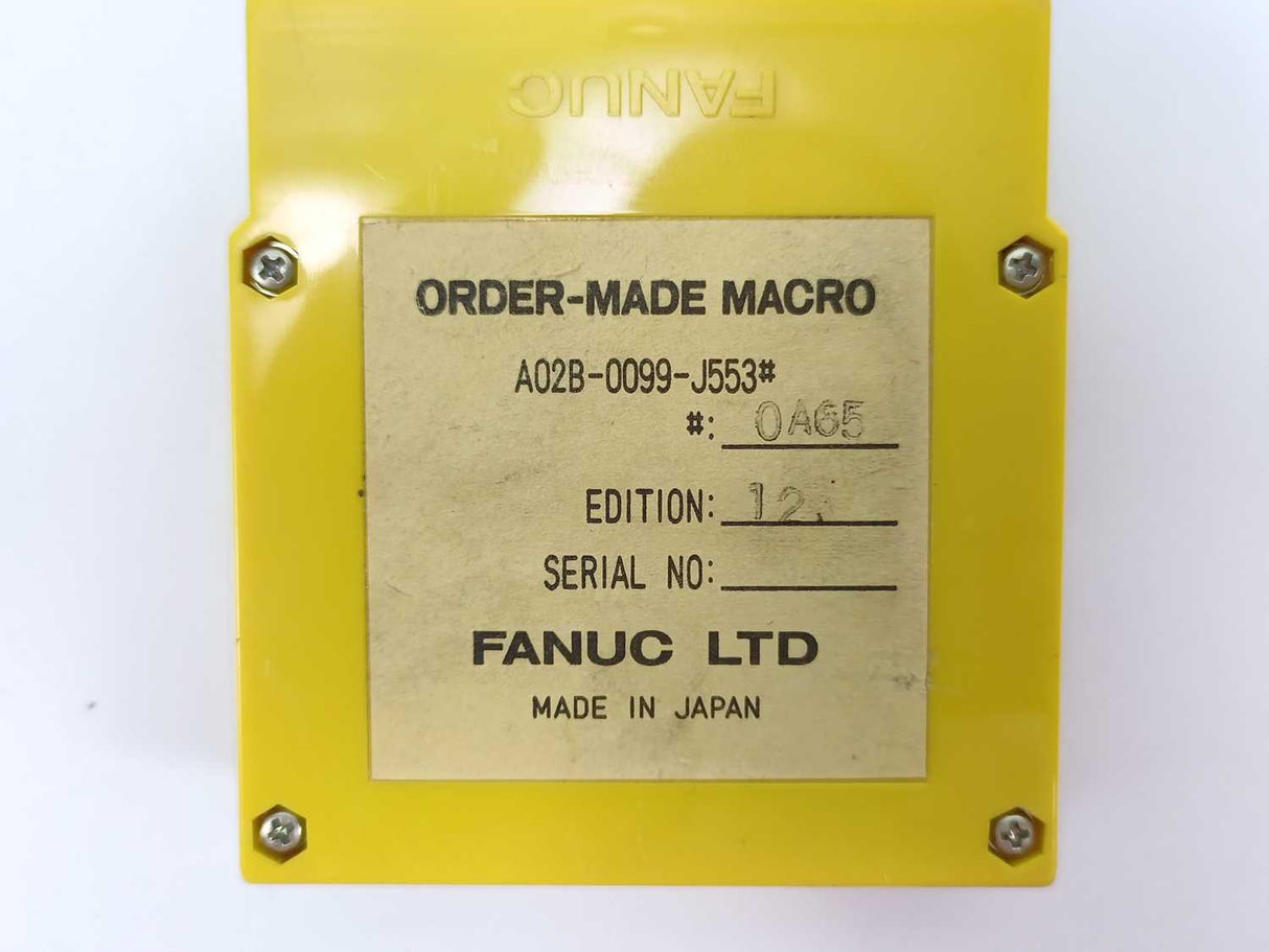 FANUC LTD A02B-0099-J553 Order Made Macro