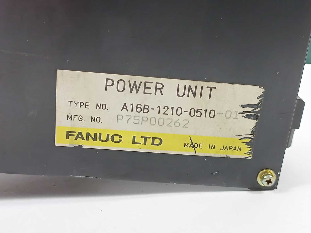 FANUC LTD A16B-1210-0510-01 Power supply unit
