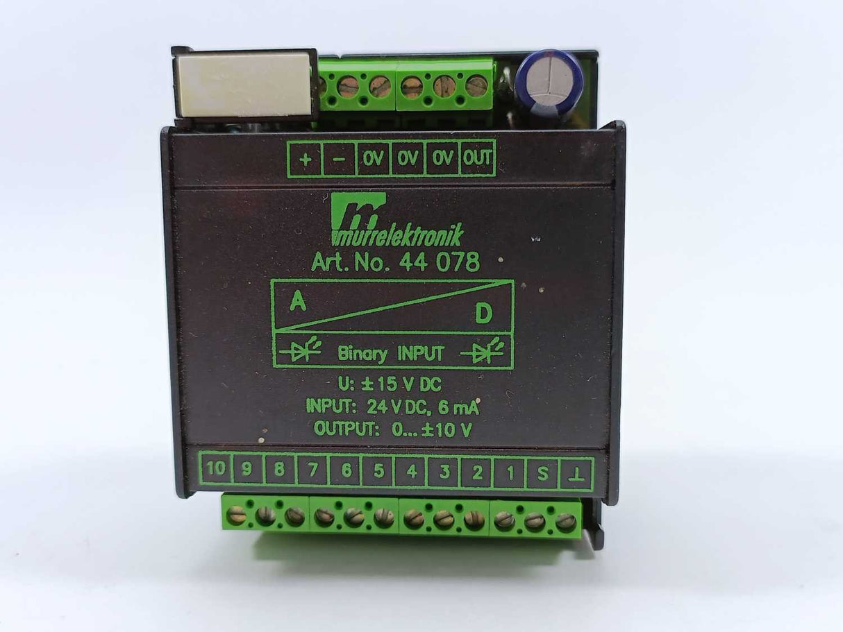 MURR Elektronik 44 078 24 V DC, 6 mA to 0-10V