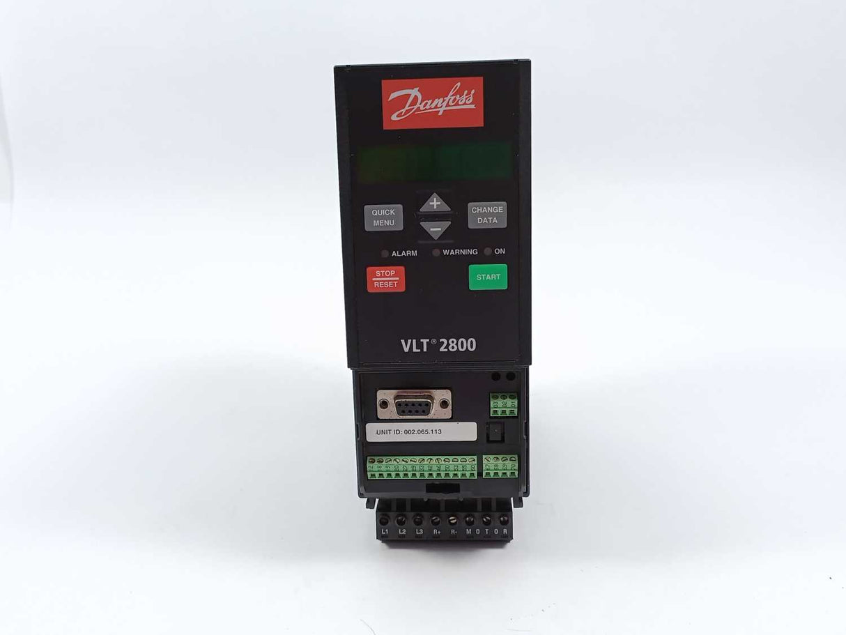 Danfoss VLT2805PT4B20SBR0DBF00A00 VLT 2800, 195N1002, 1.1kVA